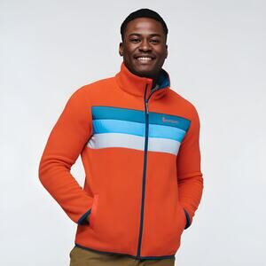 Cotopaxi Mens Winter Outdoor Gorpcore Teca Fleece Striped Full‎ Zip Jacket M/L